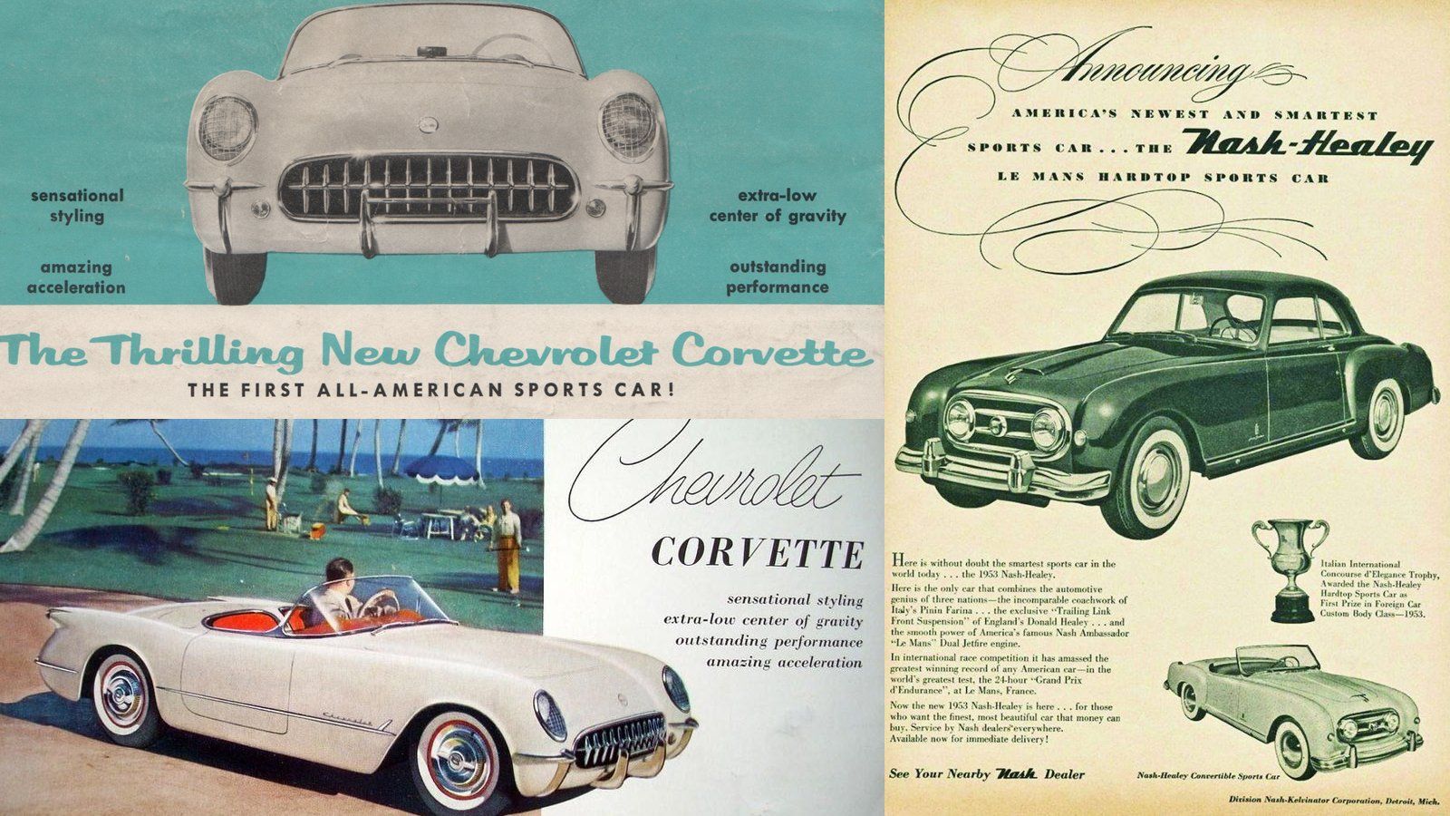original corvette newspaper ad
