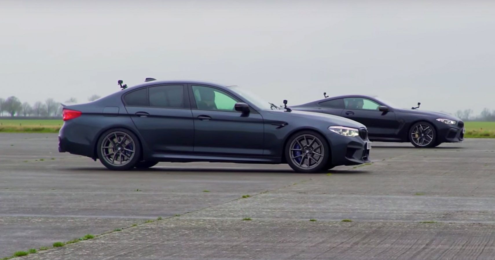 Sibling Rivalry: Watch The BMW M5 And M8 Hit The Drag Strip