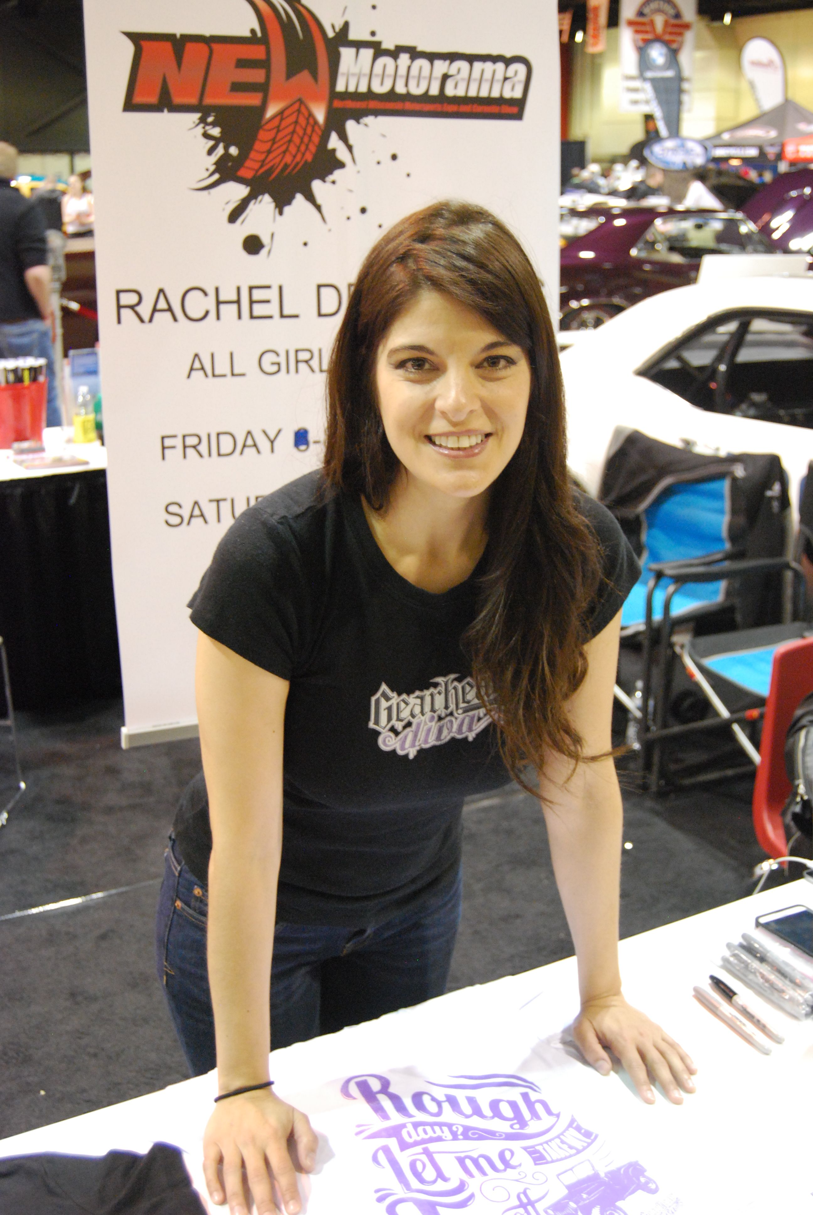 Rachel De Barros at an event booth
