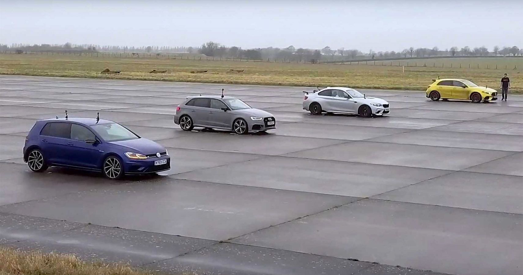 Battle Royale: AMG A45S vs BMW M2 vs Audi RS3 vs VW Golf R