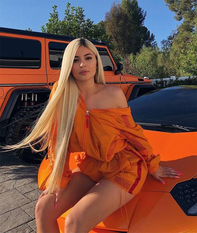 Kylie Jenner Orange Cars