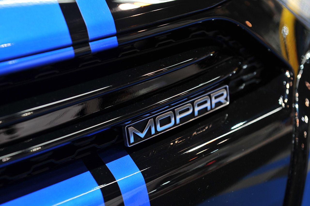Black and Blue Mopar Car
