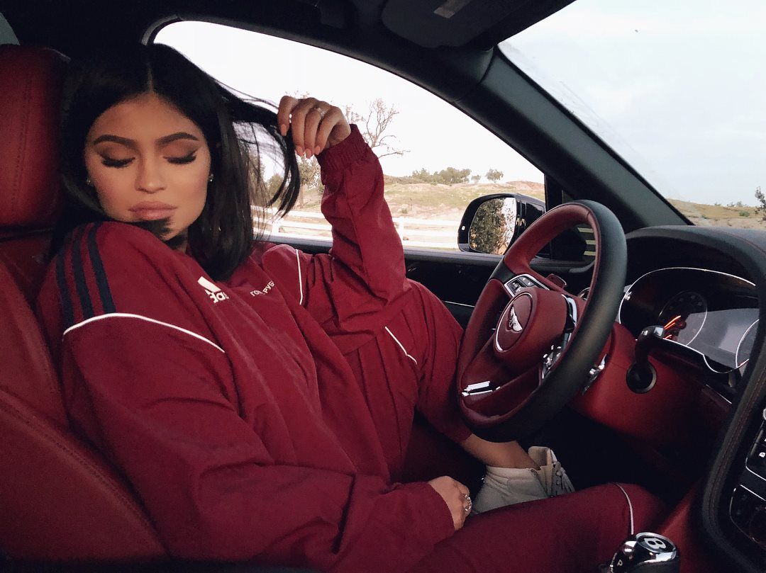 Kylie Jenner Car Red Interior