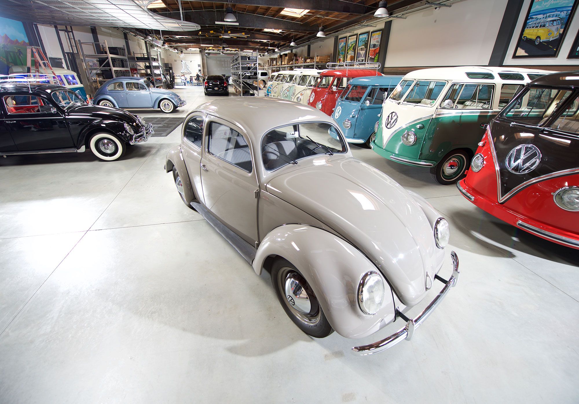 Side view of VW beetle