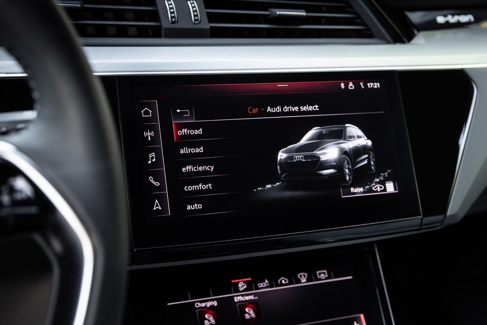 2020 Audi E-Tron drive modes