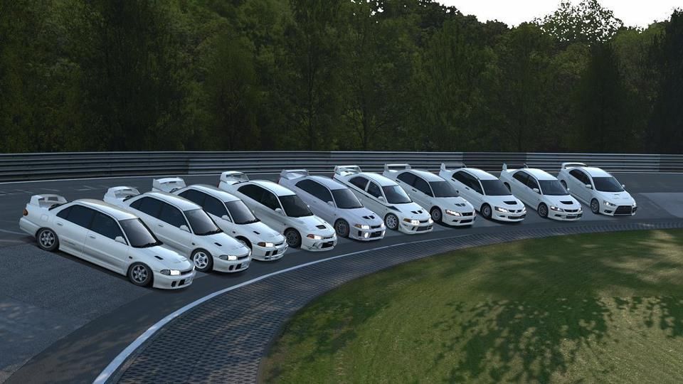 All the Lancer Evo Generations