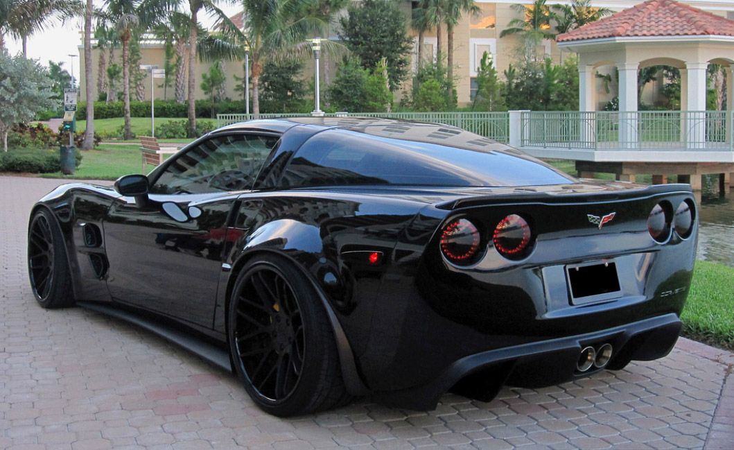 all black corvette c6