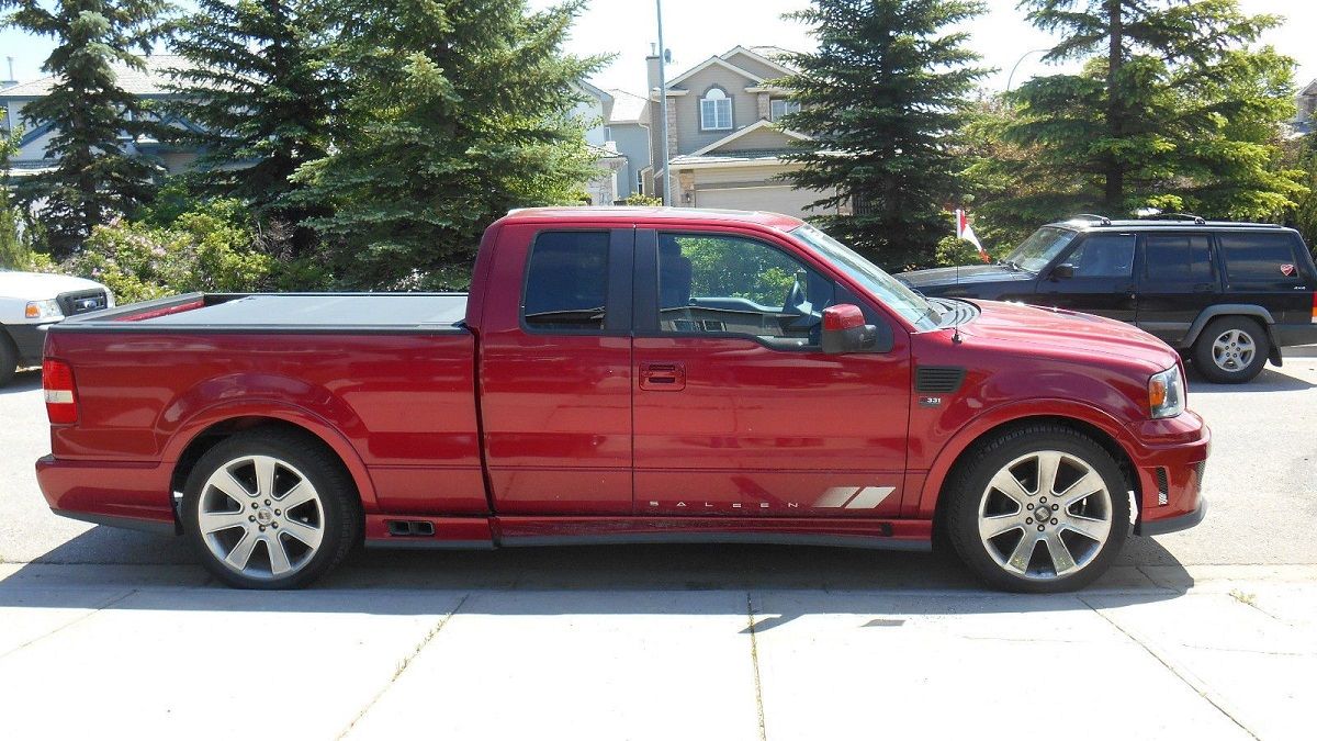Red Ford F-150 Saleen S331 Supercharged