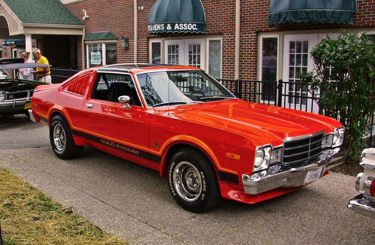 red 1979 Plymouth Volare with Road Runner trim