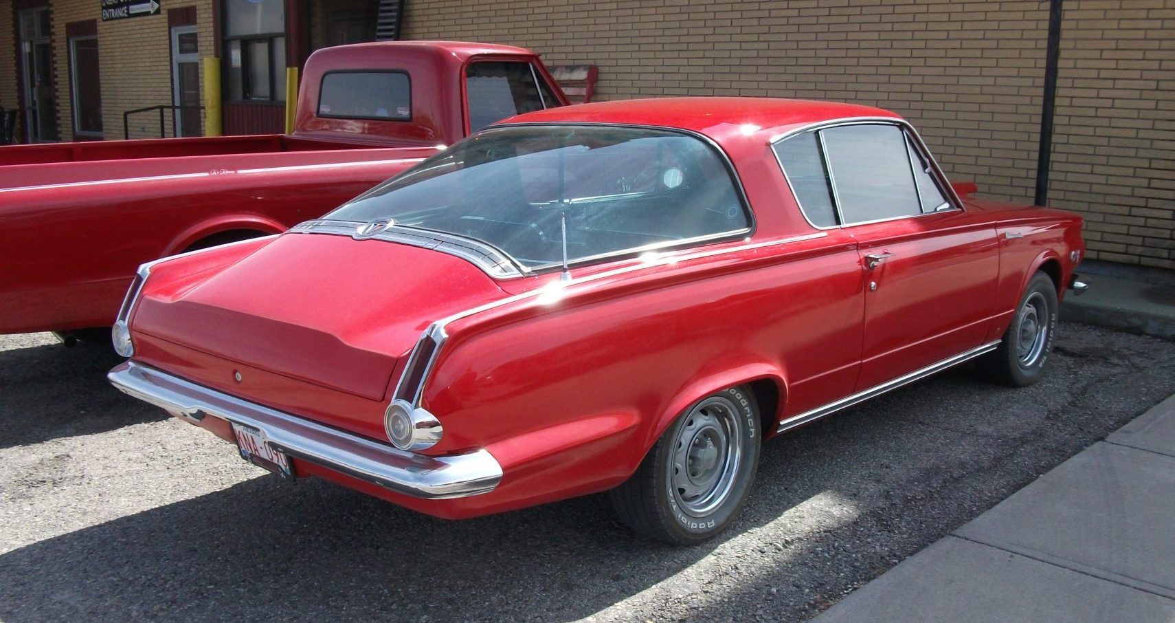 Red Plymouth Valiant Barracuda