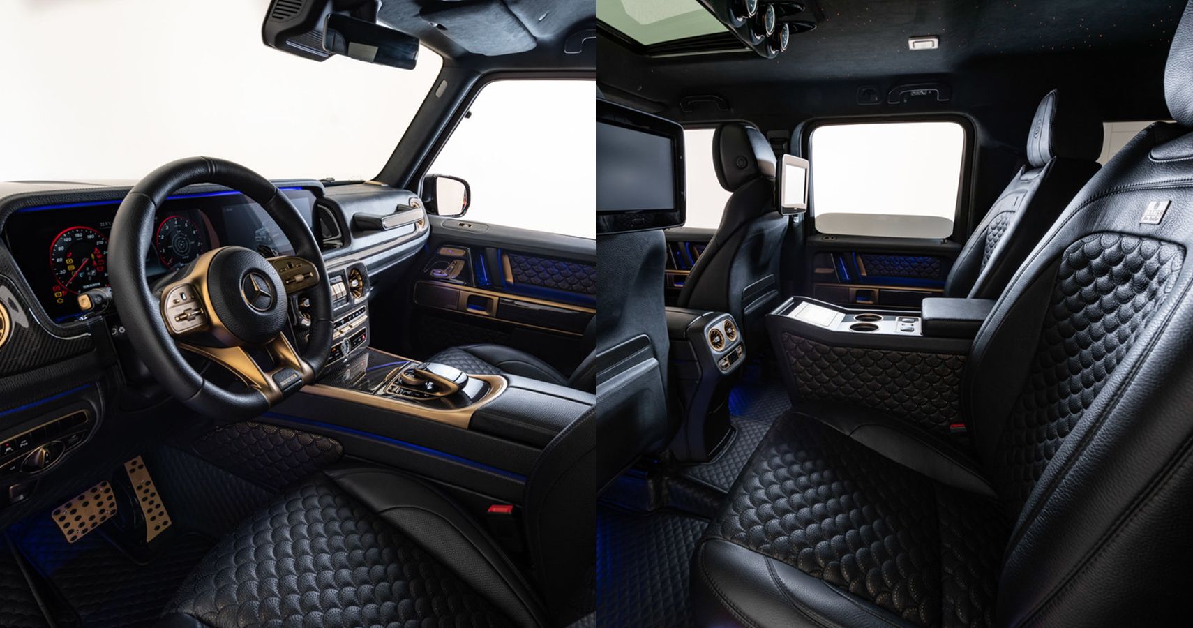 Brabus 800 Black & Gold Edition interior
