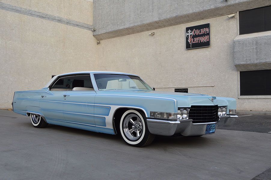 Blue 1969 Cadillac DeVille