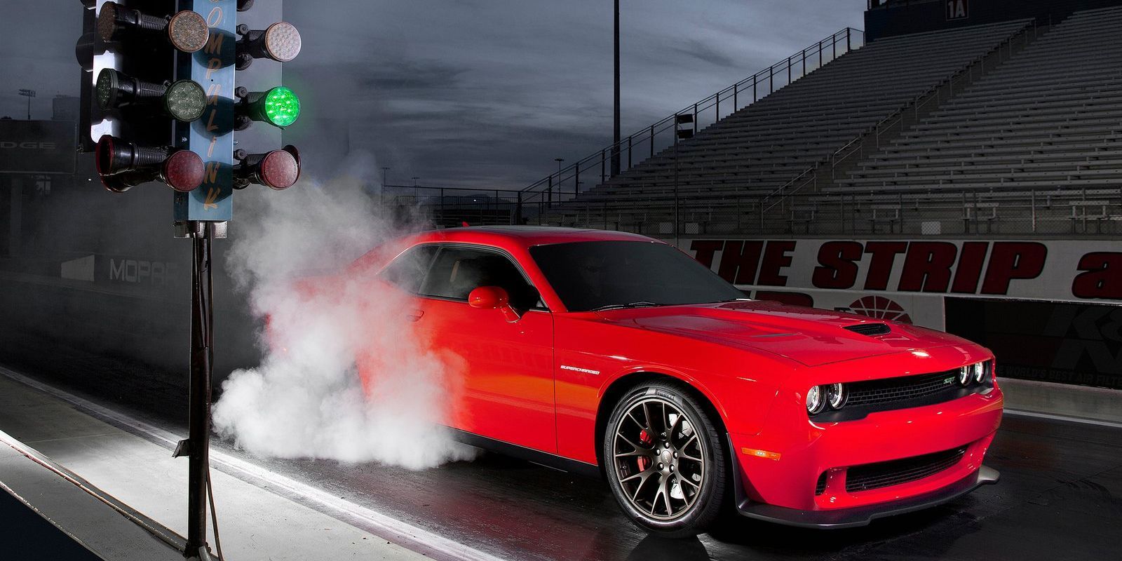 red hellcat burnout