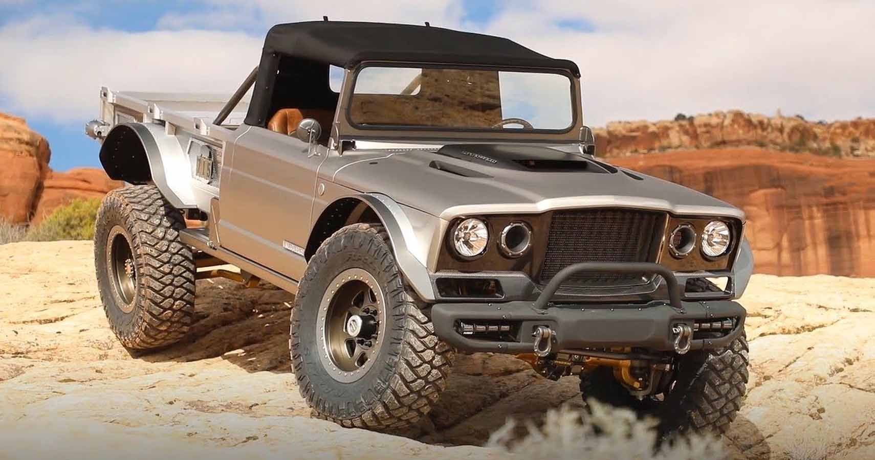 The Beefiest 1968 Kaiser Jeep M715 Pickup