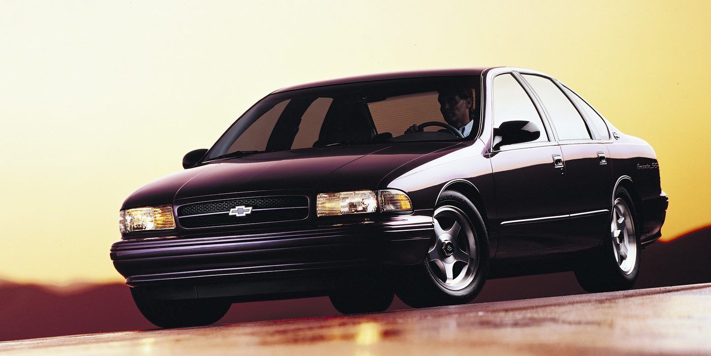 1995 Chevrolet Impala SS black cop car