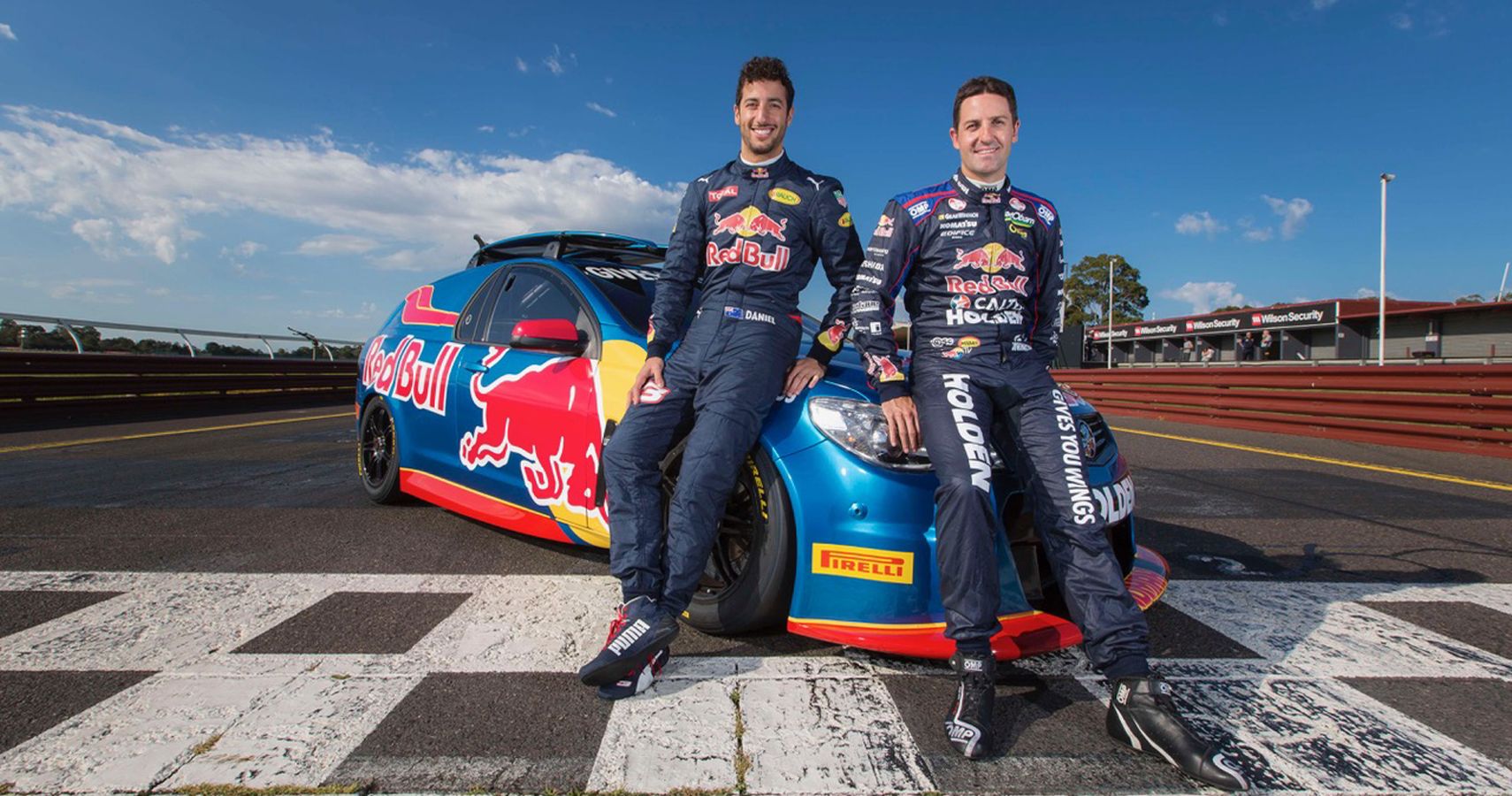 Daniel Ricciardo and Jamie Whincup
