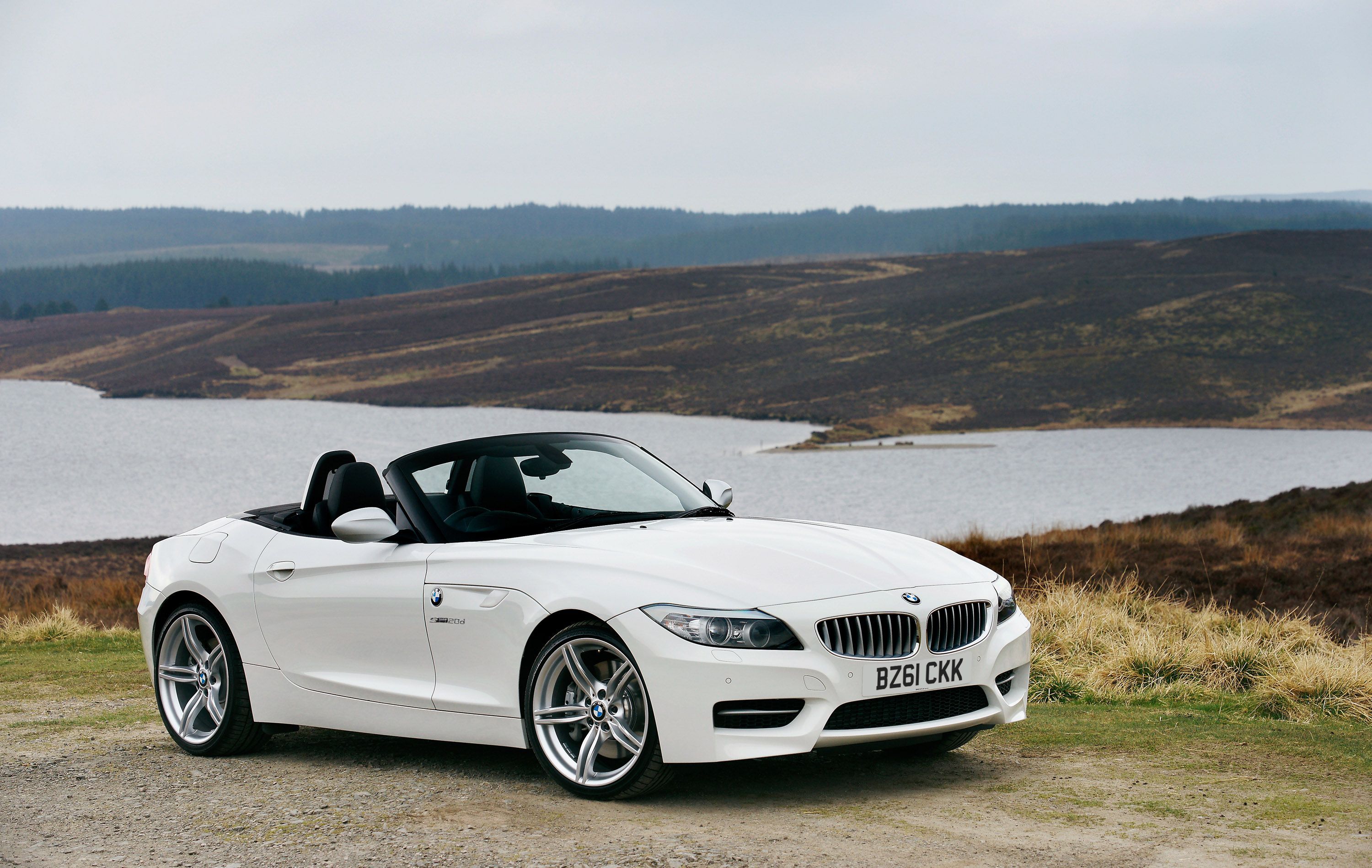 A 2012 BMW Z4 Roadster with a picturesque vie