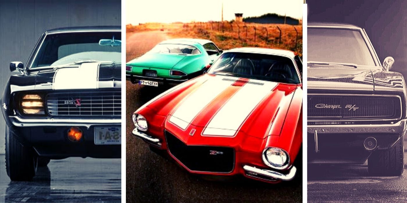 Classic Muscle Cars Charger and Camaro Z28