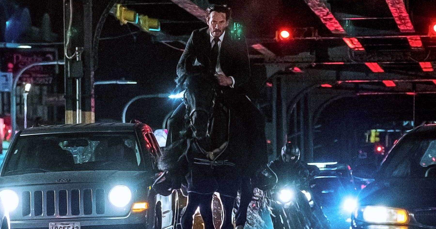 John Wick Rides a Horse
