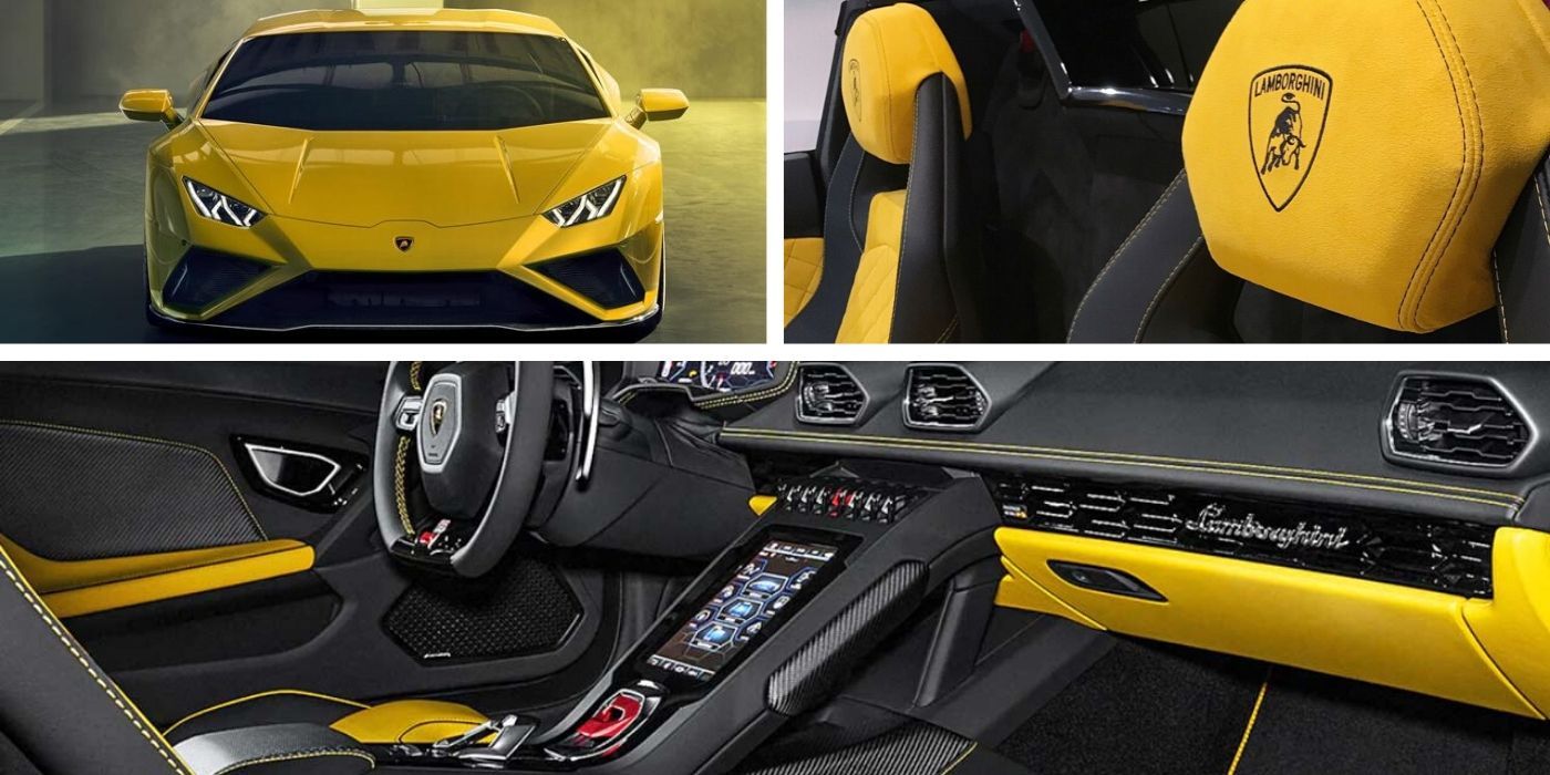 Lamborghini Hurcan Interior Yellow design