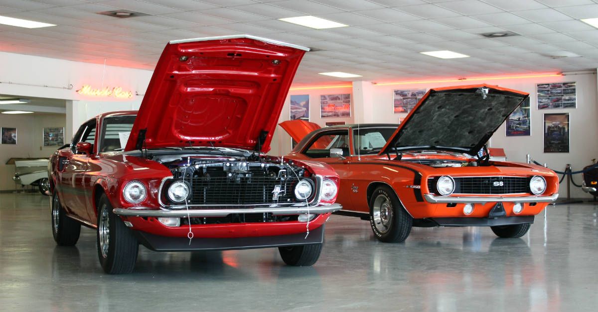 Classic Mustang and Camaro