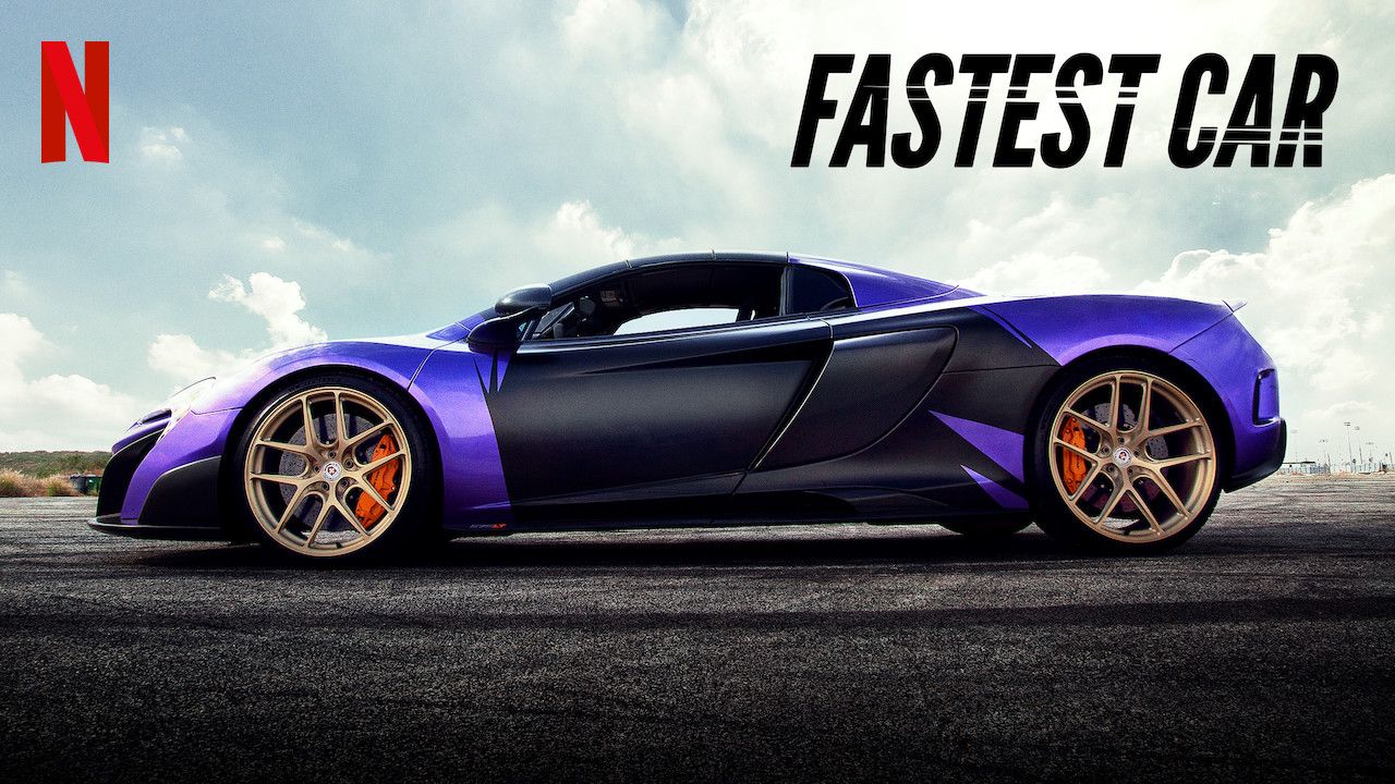 Netflix Fastest Car Poster Blue
