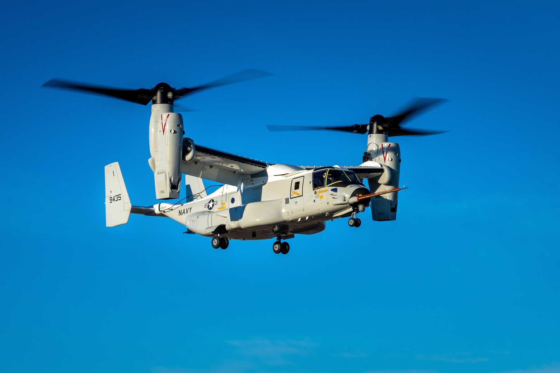 V-22 Osprey military craft in flight