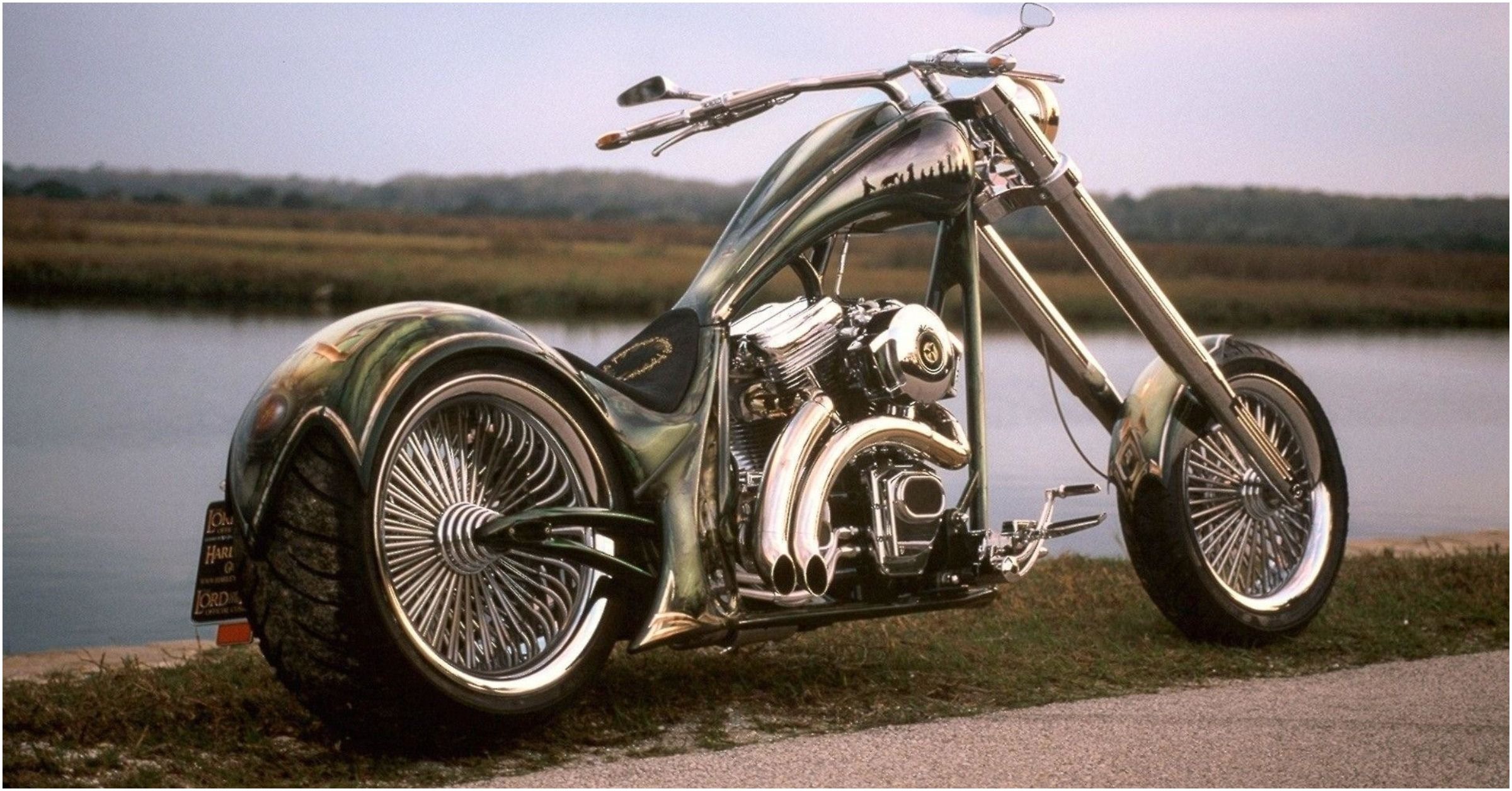 harley chopper motorcycle