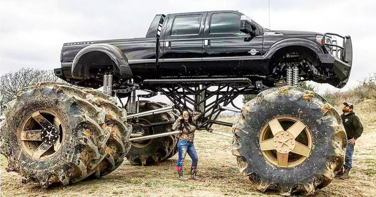 silly modified truck lift kit