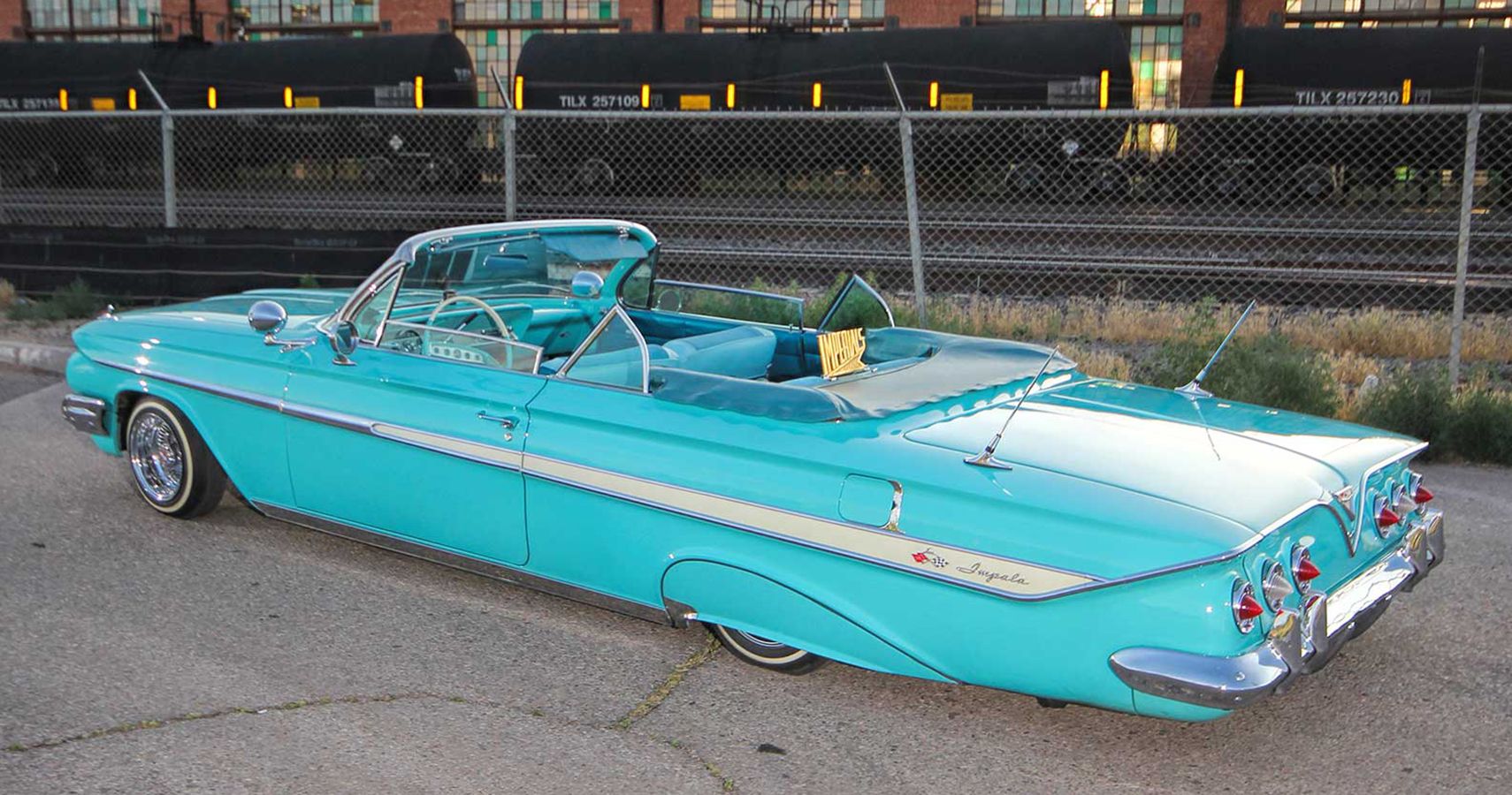 1961 Chevrolet Impala Convertible In Sky Blue