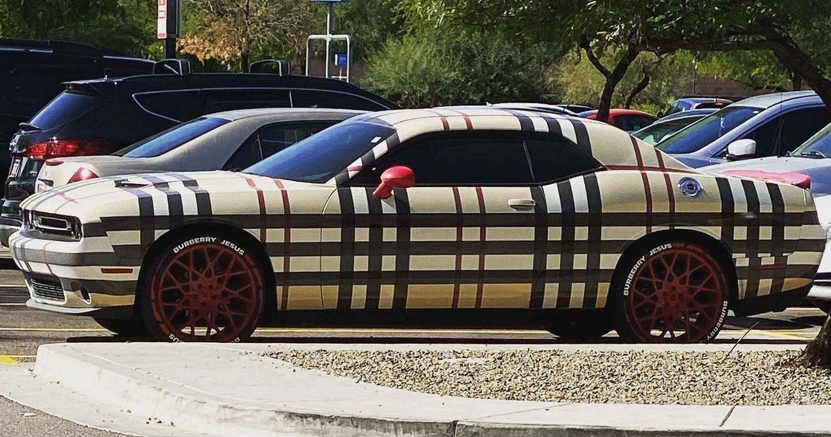 The Dodge Challenger Wears Plaid