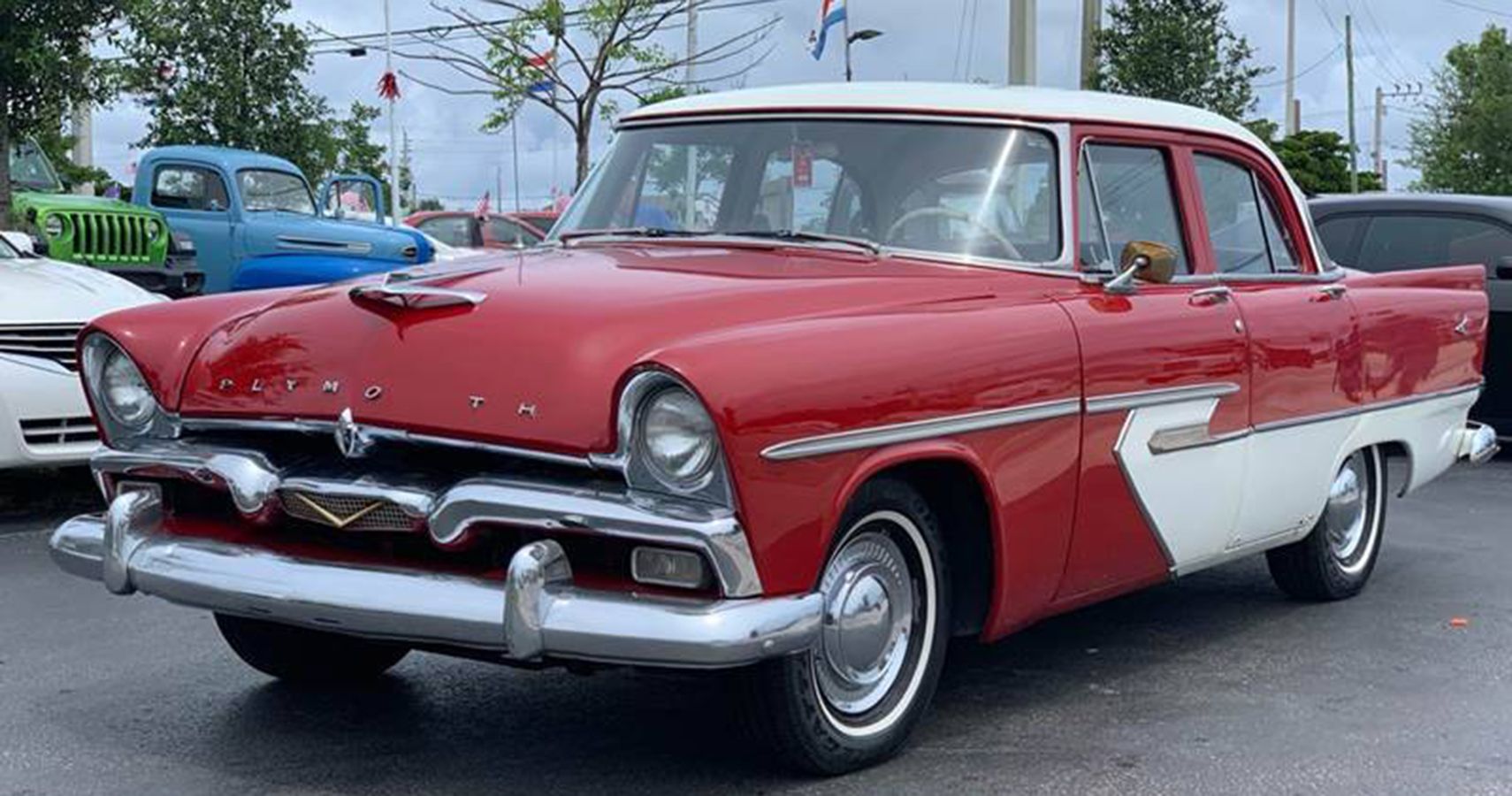 1956 Plymouth Belvedere quarter front