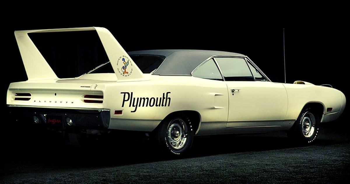 1970 Plymouth Superbird Road Runner White Muscle car