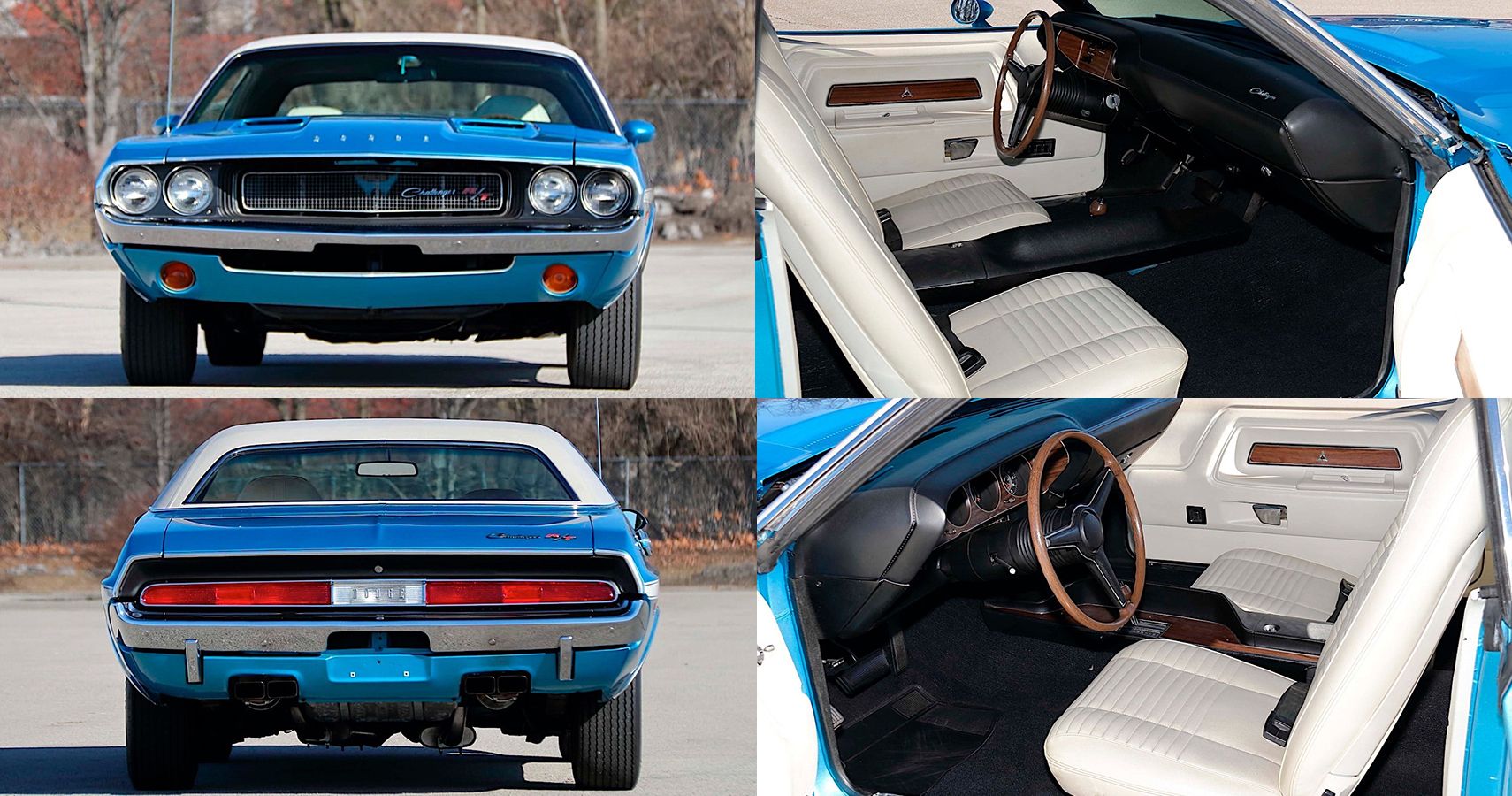 1970 Dodge Challenger R/T V-Code Six Pack Sunroof interior exterior