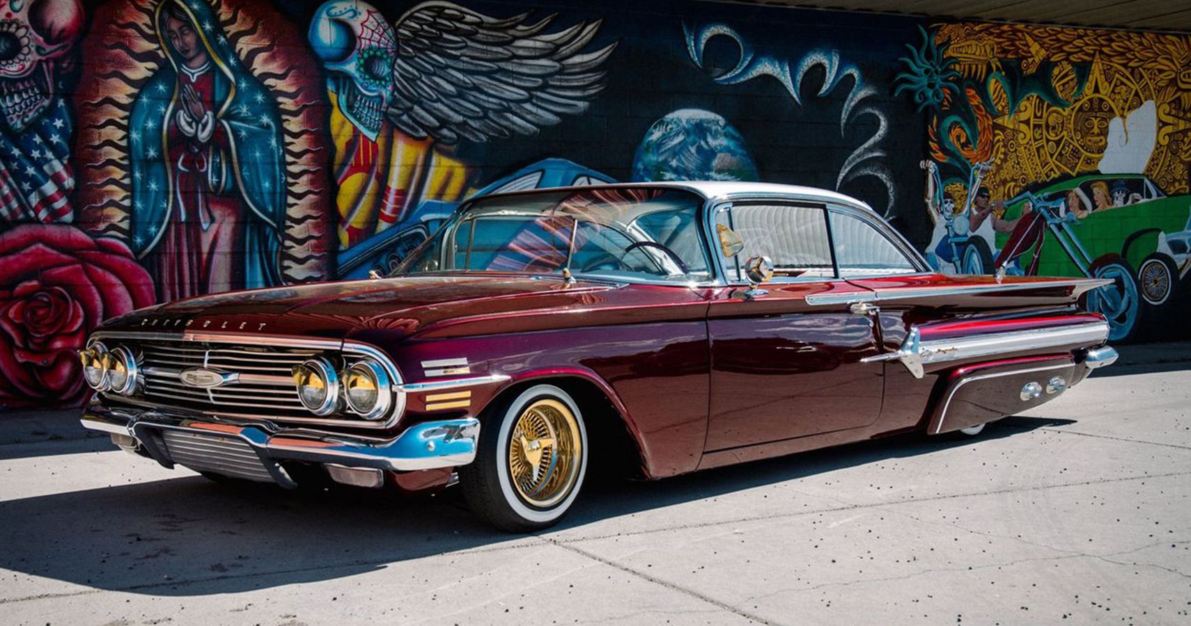 1960 Impala Lowrider In Deep Marron