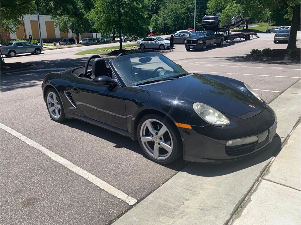 The sun is shining on this 2007 Porsche Boxster Roadster