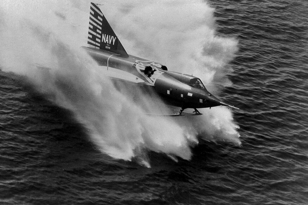 amphibious fighter jet 1950s