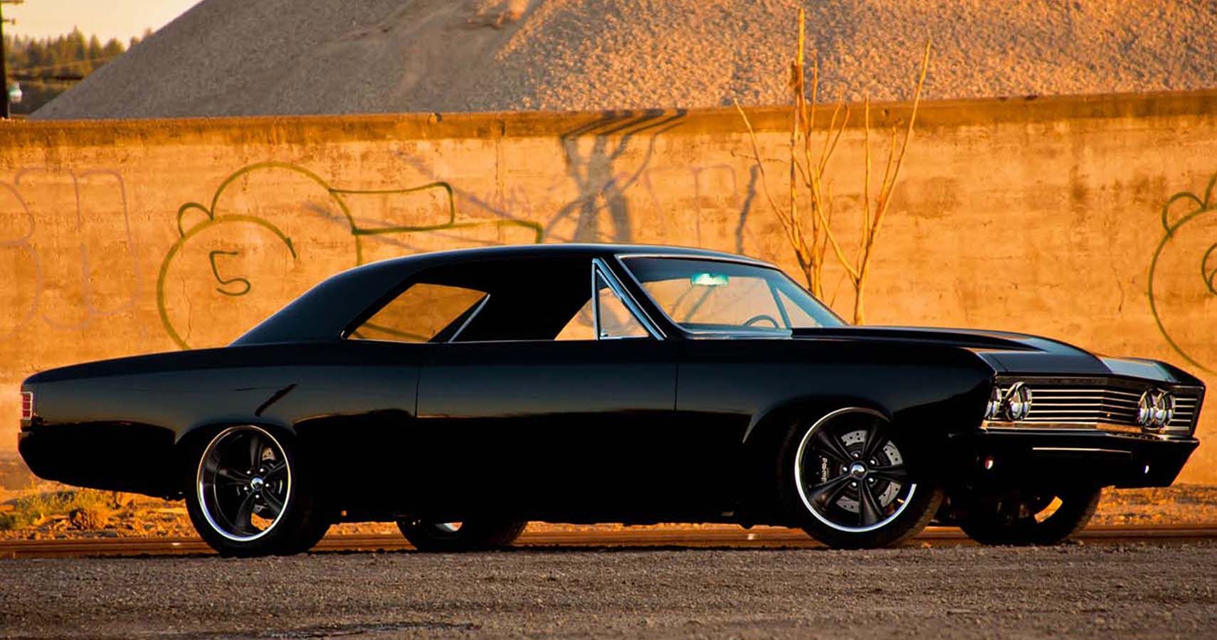 A Midnight Black 1967 Chevrolet Chevelle SS