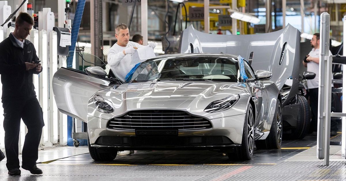 Aston Martin assembly line