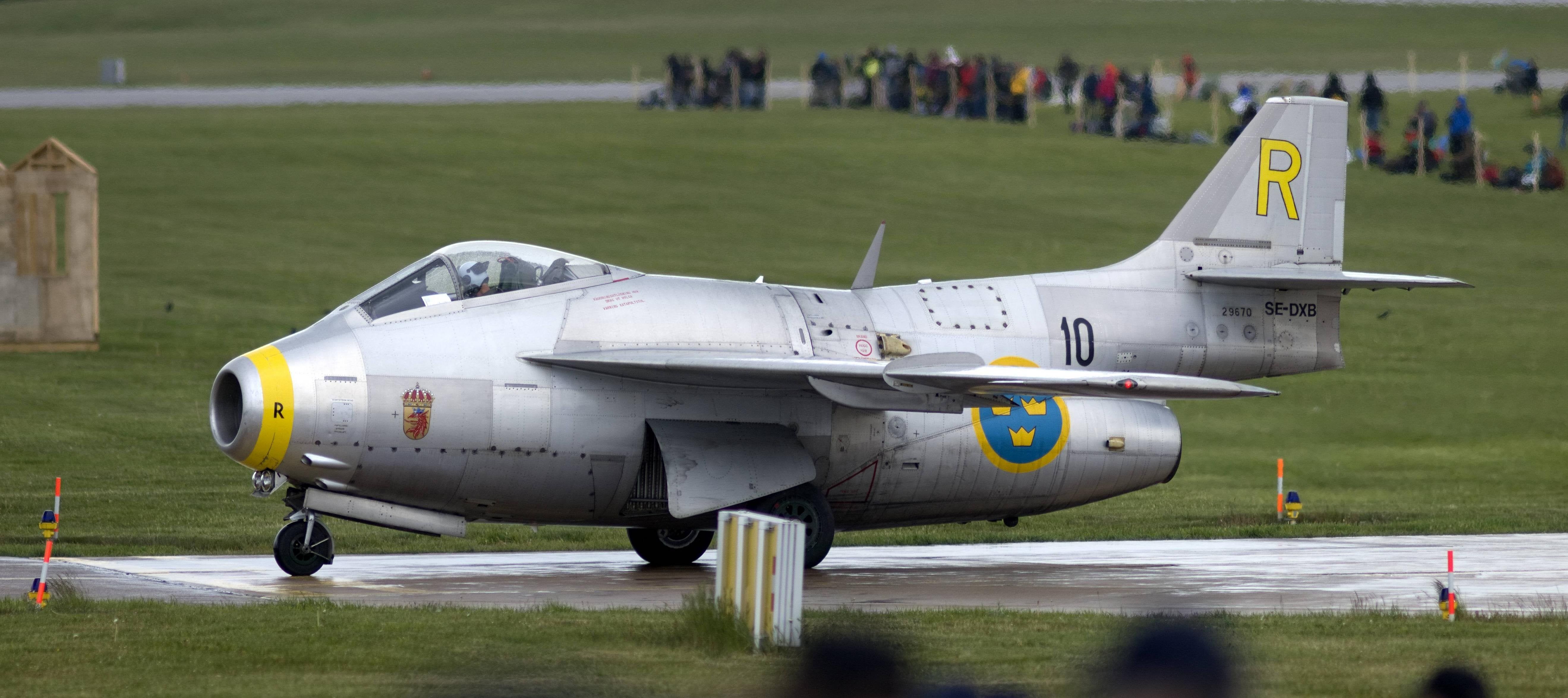 Swedish cold war fighter jet