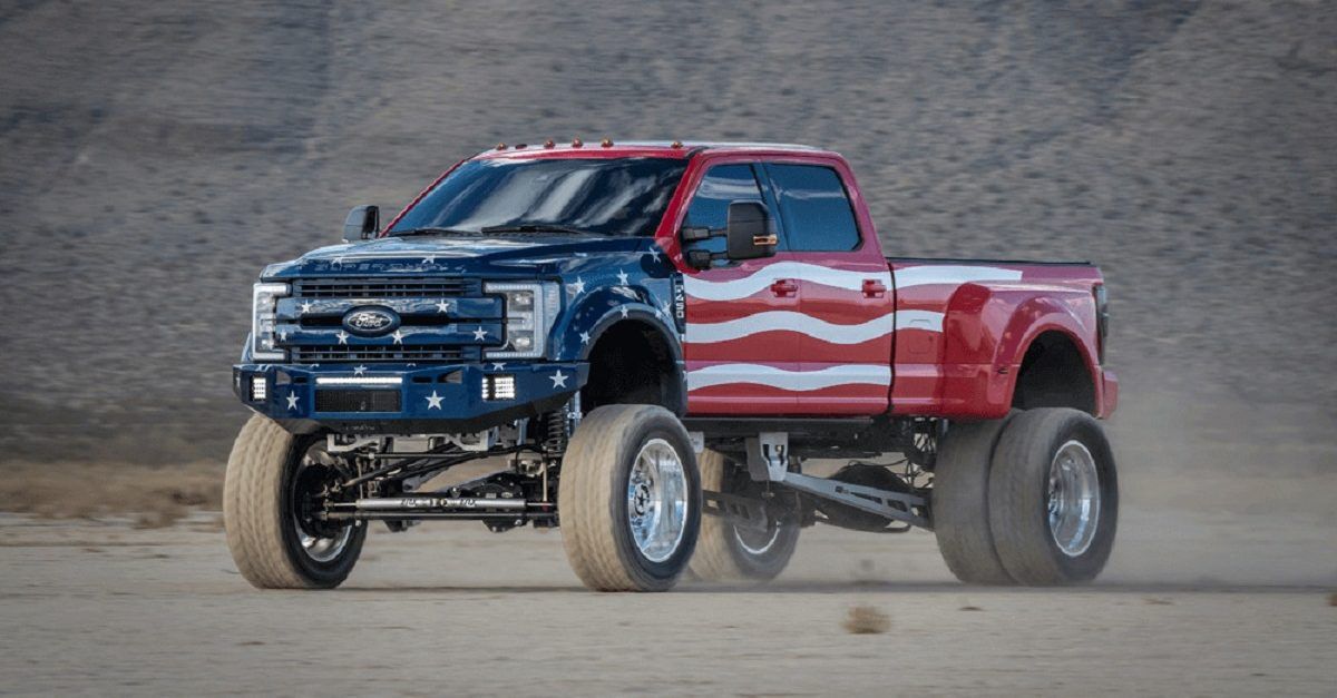 Lifted full-size truck