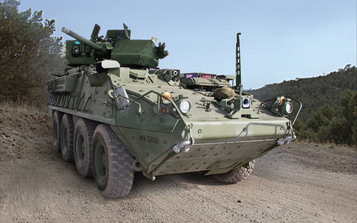 Army tank with 30mm Stryker cannon