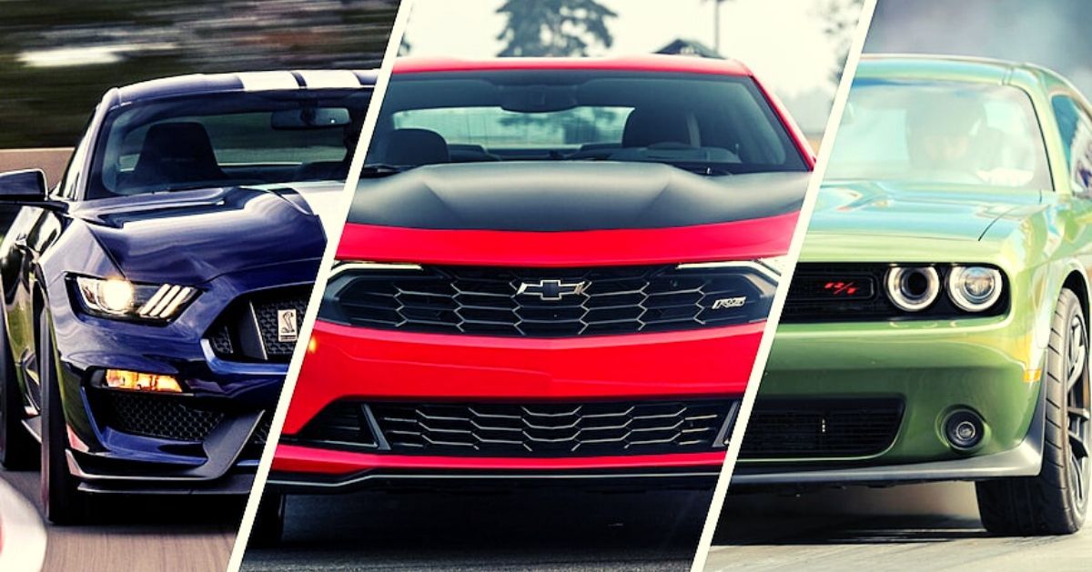 Ford Mustand vs Chevrolet Camaro vs Dodge Challenger Muscle car for less than 30K