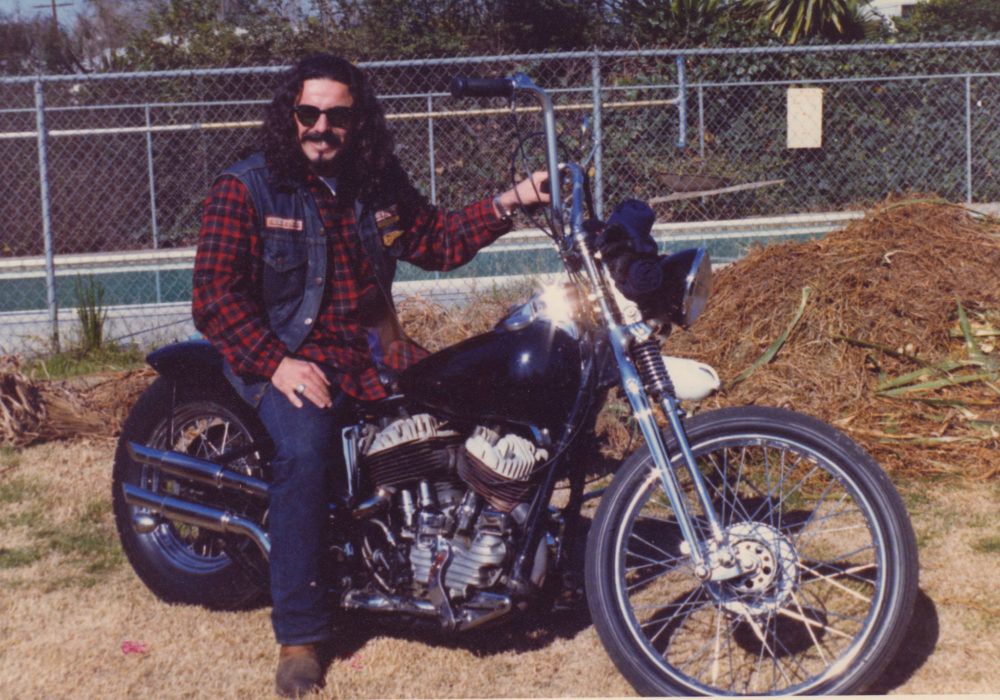 George Christie posing on his bike