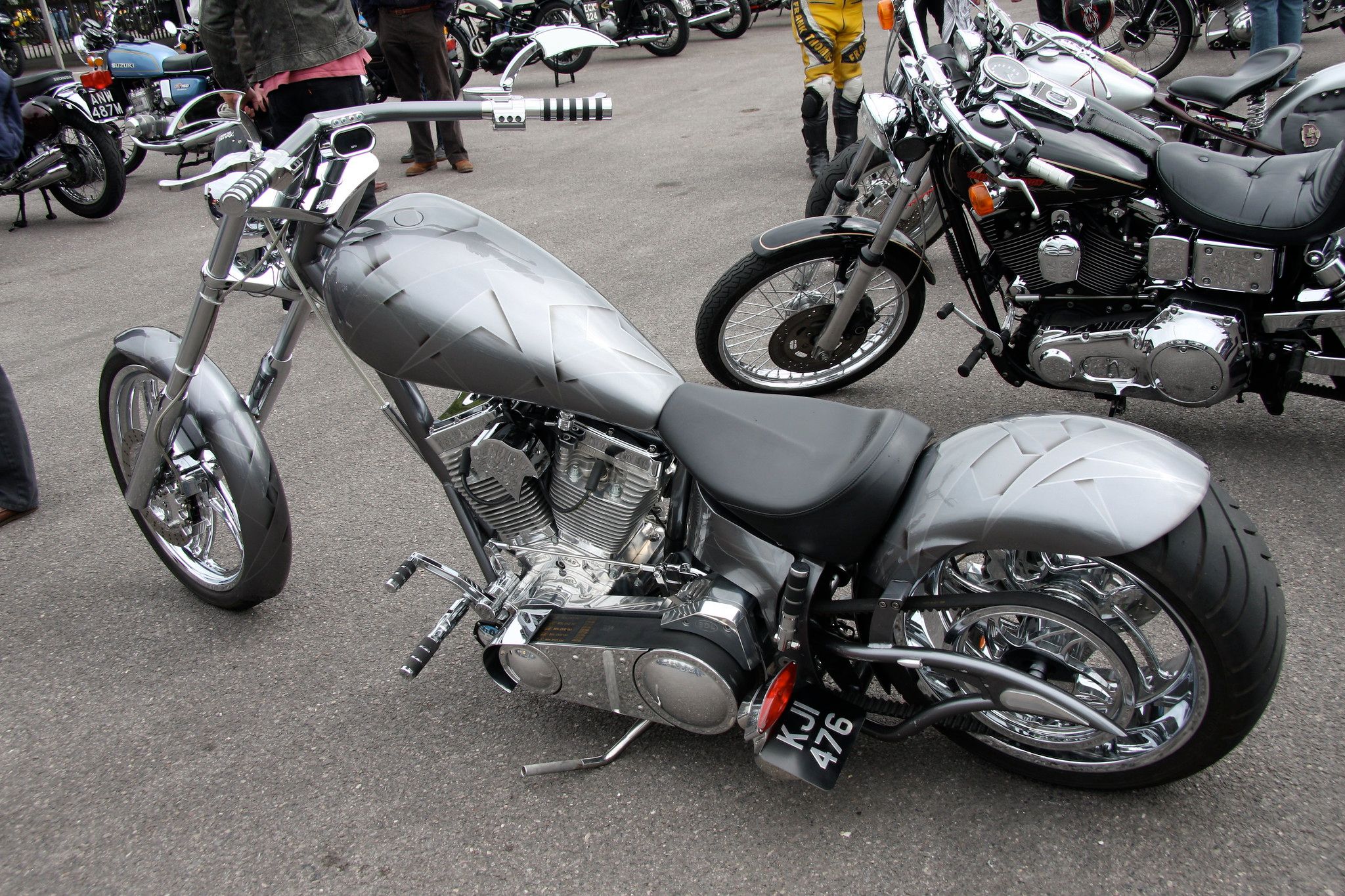 A motorcycle chopper