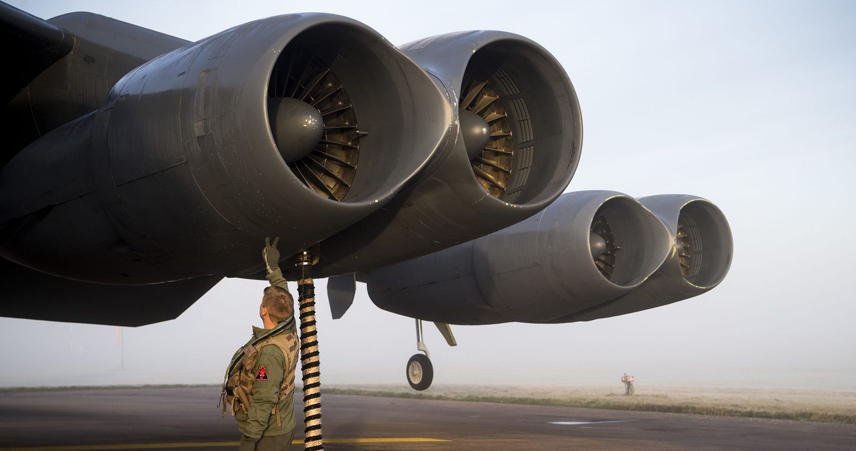 B-52H Stratofortress flight preparation