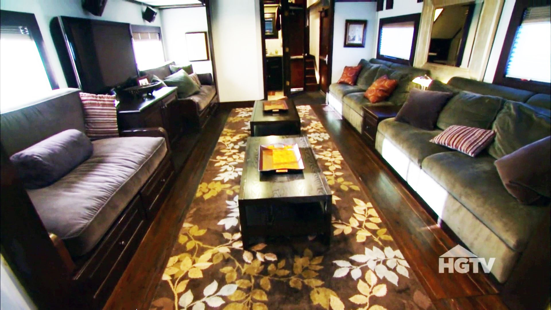 Vin Diesel's Main Living Space On His Mega Trailer