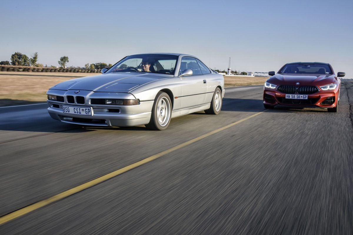 bmw e31 and g15 side by side