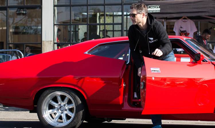Eric Bana With Ford Falcon