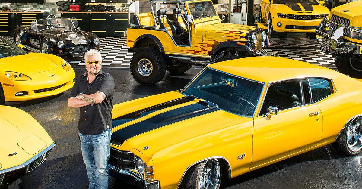 Check Out Guy Fieri's Impressive - And Very Yellow - Car Collection